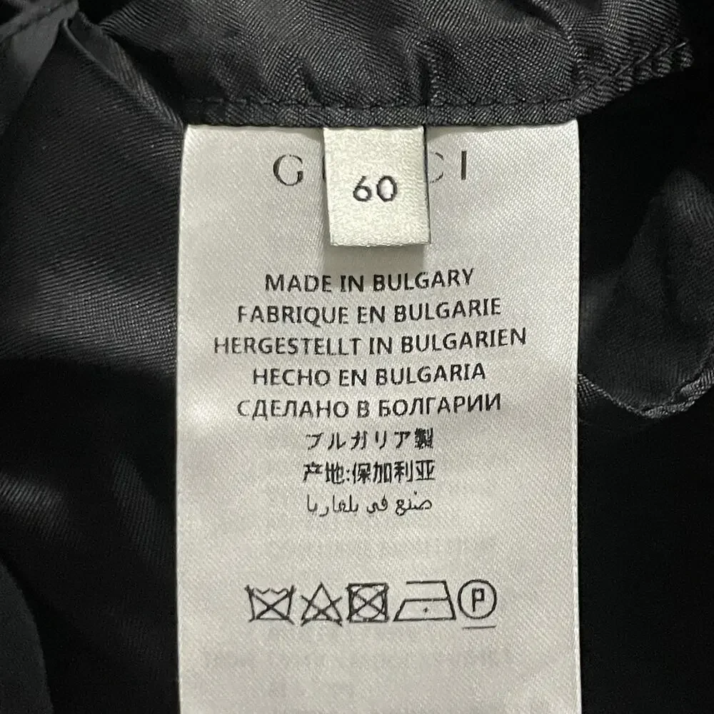 Gucci Uniform Blazer Mens 48 R Black Uniforms Modern Jacket Limited Bulgaria